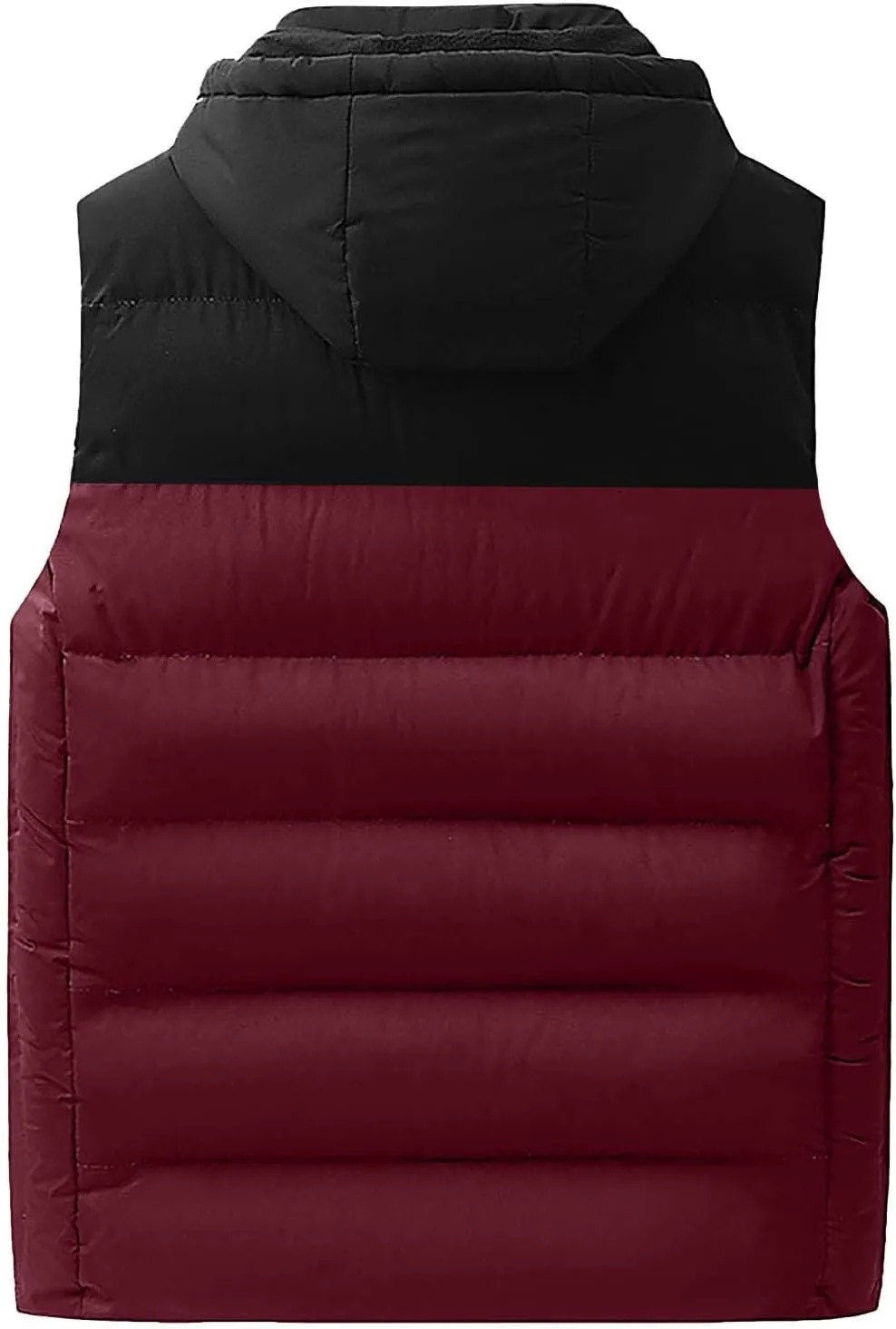 Ymosrh Men's Down Vest Lightweight Winter Vest Thicken Sleeveless Jacket With Hood Coats Puffer Vests Outerwear, L-6XL